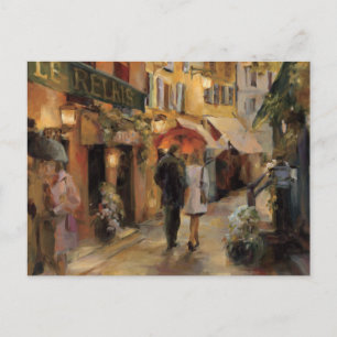 Ein Abend in Paris Postkarte