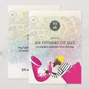 Ein Abend mit Jazz - Party-Einladung für jeden Anl Einladung