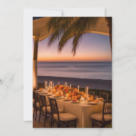 Ein Abend mit tropischen Erntedank Einladung