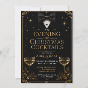 Ein Abend mit Weihnachtscocktails Einladung