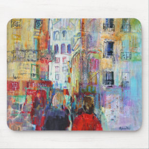 Ein Abends-Weg zu Sacre Coeur Mousepad