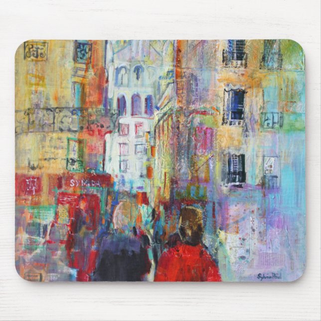 Ein Abends-Weg zu Sacre Coeur Mousepad (Vorne)