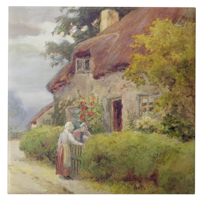 Ein Abendsklatsch Fliese (Vorderseite)