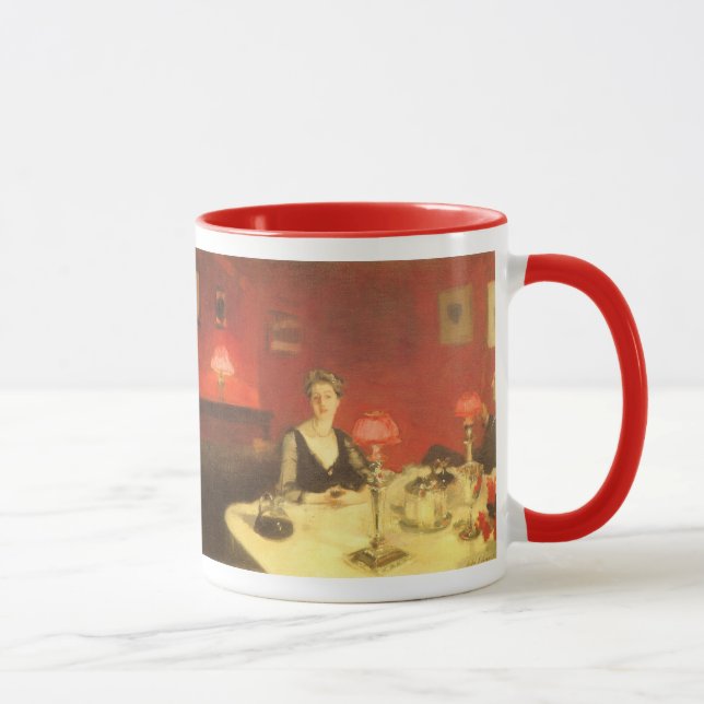 Ein Abendtisch am Abend von John Singer Sargent Tasse (Rechts)