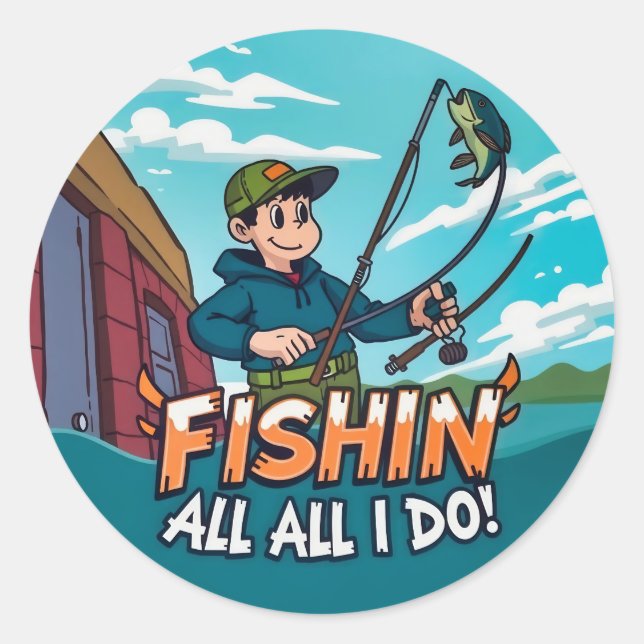 Ein Abenteuer im Leben Runder Aufkleber (Vorderseite)