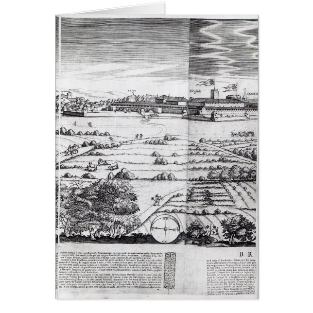 Ein Abschnitt einer Karte von Mailand, 1640 (Vorne)