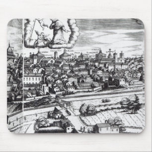 Ein Abschnitt einer Karte von Mailand, 1640 Mousepad