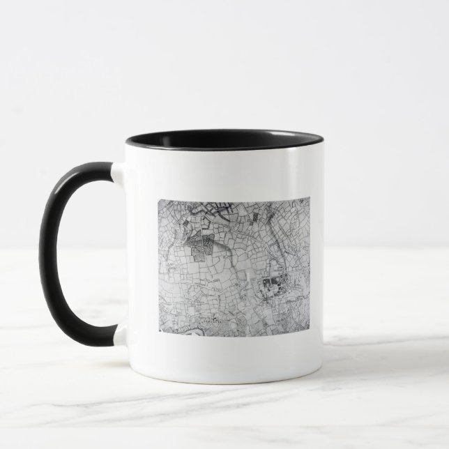Ein Abschnitt eines Blattes von der Übersicht Tasse (Links)