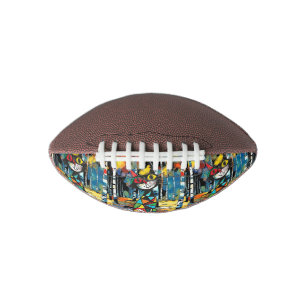Ein Abstrakter Kinda DayEine skurrile Katze mit ei Football