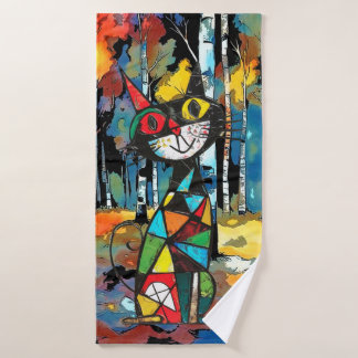 Ein Abstrakter Kinda-Tag Badehandtuch