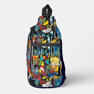 Ein Abstrakter Kinda-Tag Crossbody Bag