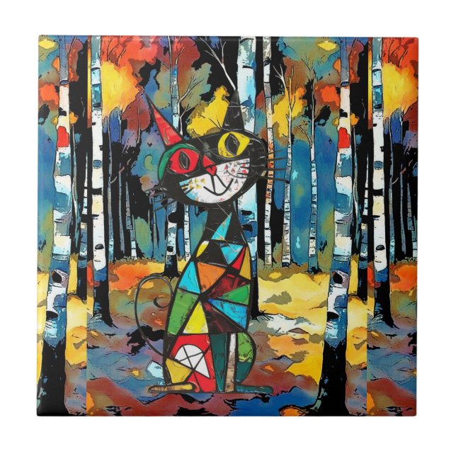 Ein Abstrakter Kinda-Tag Fliese (Vorderseite)