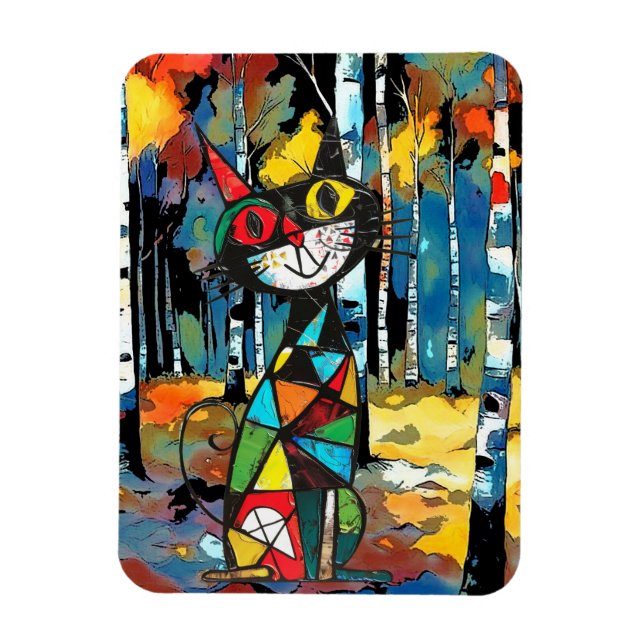 Ein Abstrakter Kinda-Tag Magnet (Vertikal)