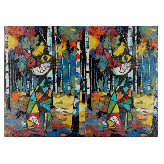 Ein Abstrakter Kinda-Tag Schneidebrett (Vorderseite)