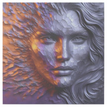 Ein Abstraktes Frauenfoto - 3D-Embossed