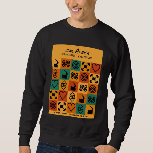 Ein Afrika – Adinkra – Ghana -  Sweatshirt (Vorderseite)