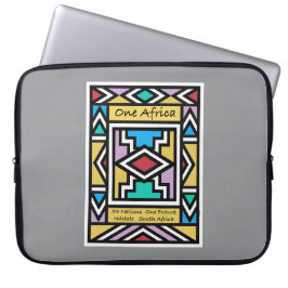 Ein Afrika – Ndebele – Südafrika & Simbabwe -  Laptopschutzhülle