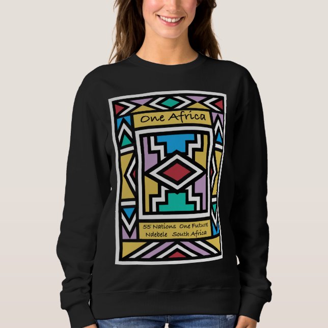 Ein Afrika – Ndebele – Südafrika & Simbabwe -  Sweatshirt (Vorderseite)