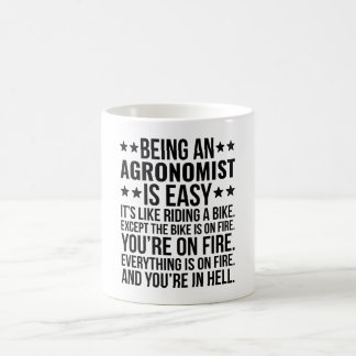 Ein Agronomist zu sein ist einfach, als wäre es wi Kaffeetasse