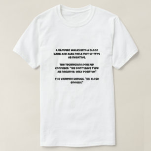 Ein AI Witz über einen Vampir T-Shirt