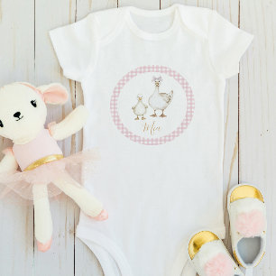 Ein Alberner Gänseblütenname Niedliche Wasserfarbe Baby Strampler