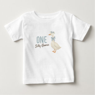 Ein Alberner Gänsejunge zum ersten Geburtstag Baby T-shirt