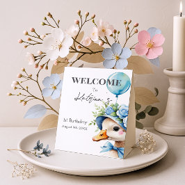 Ein Alberner Gänsejunge zum Geburtstag Sockelschild