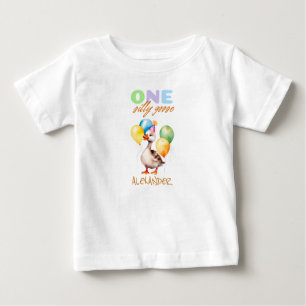 Ein Alberner Goose Boy 1. Geburtstag Ehrengast Baby T-shirt