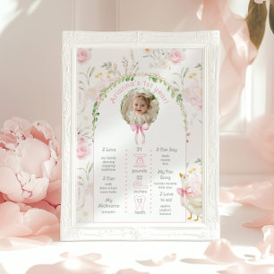 Ein Albernes Gänse 1. Geburtstag Party Foto Meilen Poster