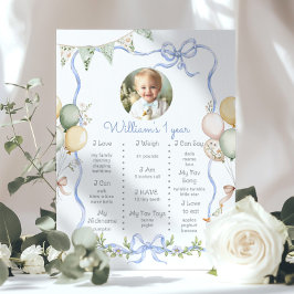 Ein Albernes Gänse 1. Geburtstag Party Foto Meilen Poster