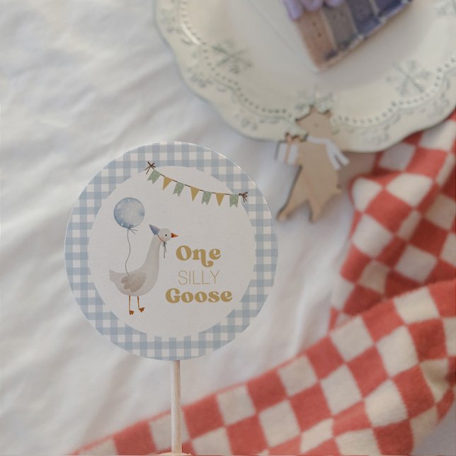 Ein Albernes Gänse Geburtstag Runder Aufkleber (Von Creator hochgeladen)