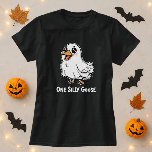 Ein Albernes Gänse-Niedliches Halloween-Shirt; Gho T-Shirt