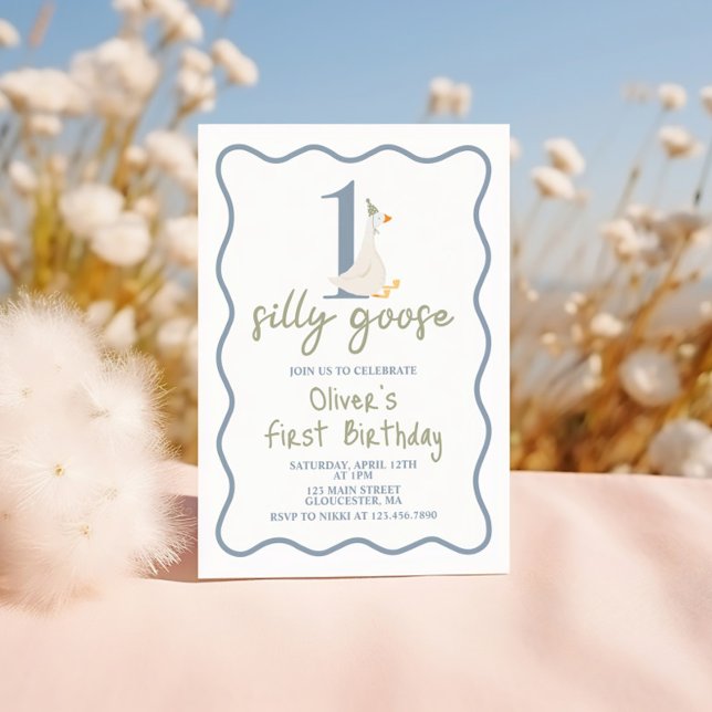 Ein Albernes Gänseblau und grün Einladung (Von Creator hochgeladen)