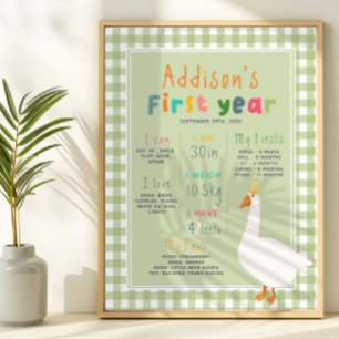 Ein Albernes Gänseerstück Geburtstagsstein Poster