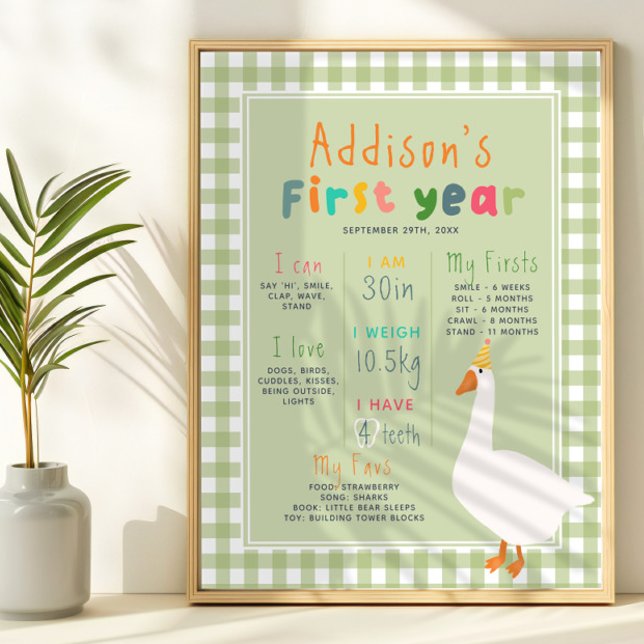 Ein Albernes Gänseerstück Geburtstagsstein Poster (Von Creator hochgeladen)