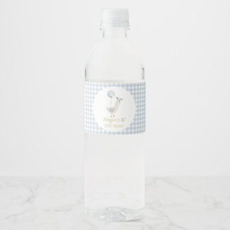 Ein Albernes Gänsegeburtstag-Wasser-Flaschenlabel Wasserflaschenetikett