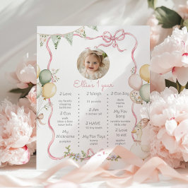 Ein Albernes Gänsehudel 1. Geburtstag Foto Meilens Poster