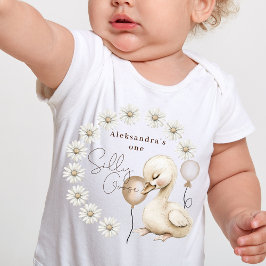 Ein Albernes Gänseneutrales Boho Baby 1. Geburtsta Baby T-shirt