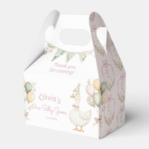 Ein Albernes Gänsepink-Mädchen 1. Geburtstag Geschenkschachtel