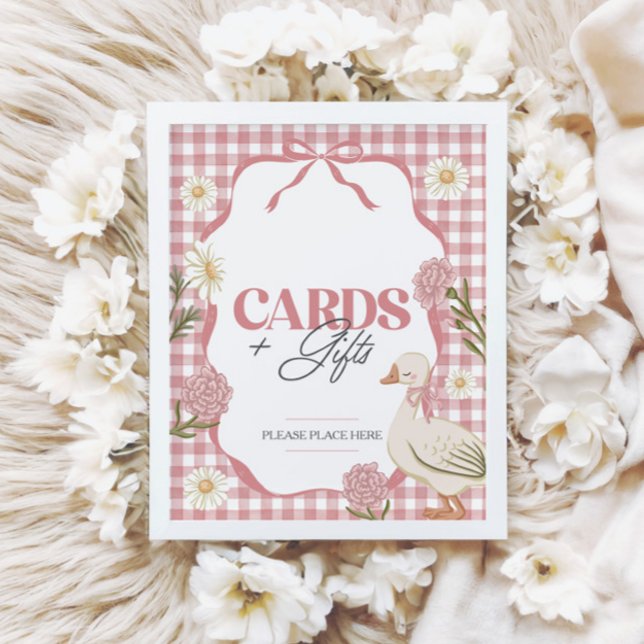 Ein Albernes GänserGirl Pink Karten und Geschenke Poster (Von Creator hochgeladen)