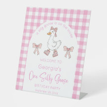 Ein Albernes Gänserosa 1. Geburtstag