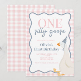 Ein Albernes Gänserosa Einladung