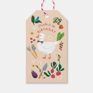 Ein Albernes Goose Bauer Garden Themenpark Peach Geschenkanhänger