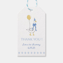 Ein Albernes Goose Birthday Theme-Geschenk-Tag Vie Geschenkanhänger