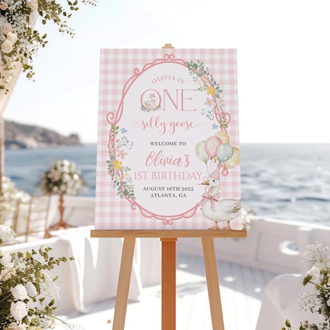 Ein Albernes Goose Girl 1. Geburtstag Begrüßungsze Poster (Von Creator hochgeladen)