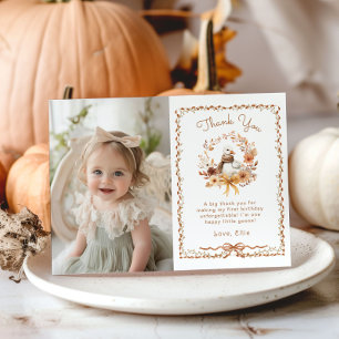 Ein Albernes Goose Girl Geburtstag Foto Danke Kart Einladung