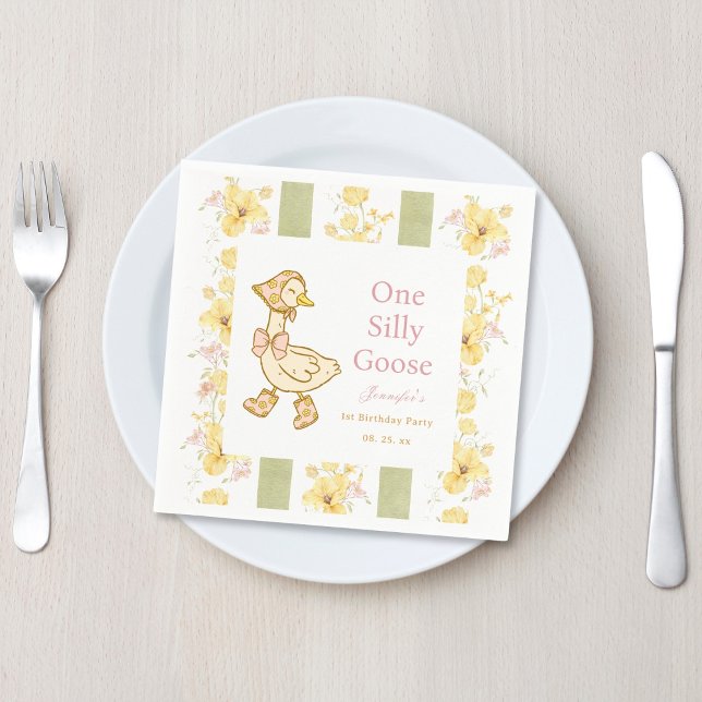 Ein Albernes Goose Paper Napkin Serviette (Von Creator hochgeladen)