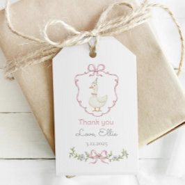 Ein Albernes Goose Pink Wappen Girl Birthday Viele Geschenkanhänger