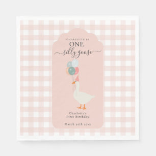Ein Albernes Mädchen 1. Geburtstag Party Serviette