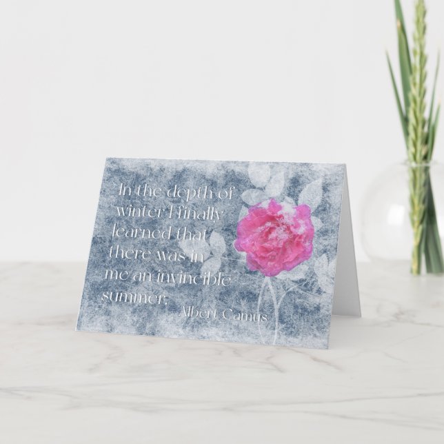 Ein Albert Camus Zitat Karte (Vorderseite)